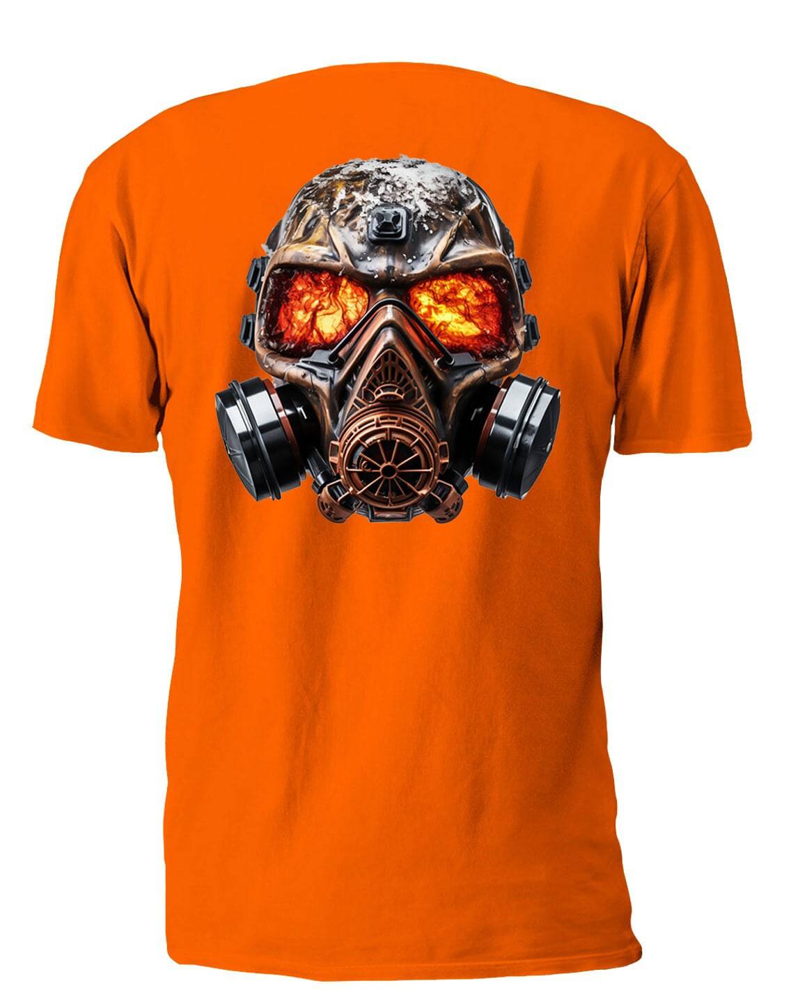 Burning Eyes Skull with Painter Mask - AllTrade Apparel