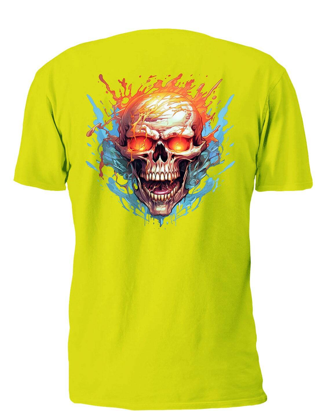 Color Splash Angry Skull - AllTrade Apparel