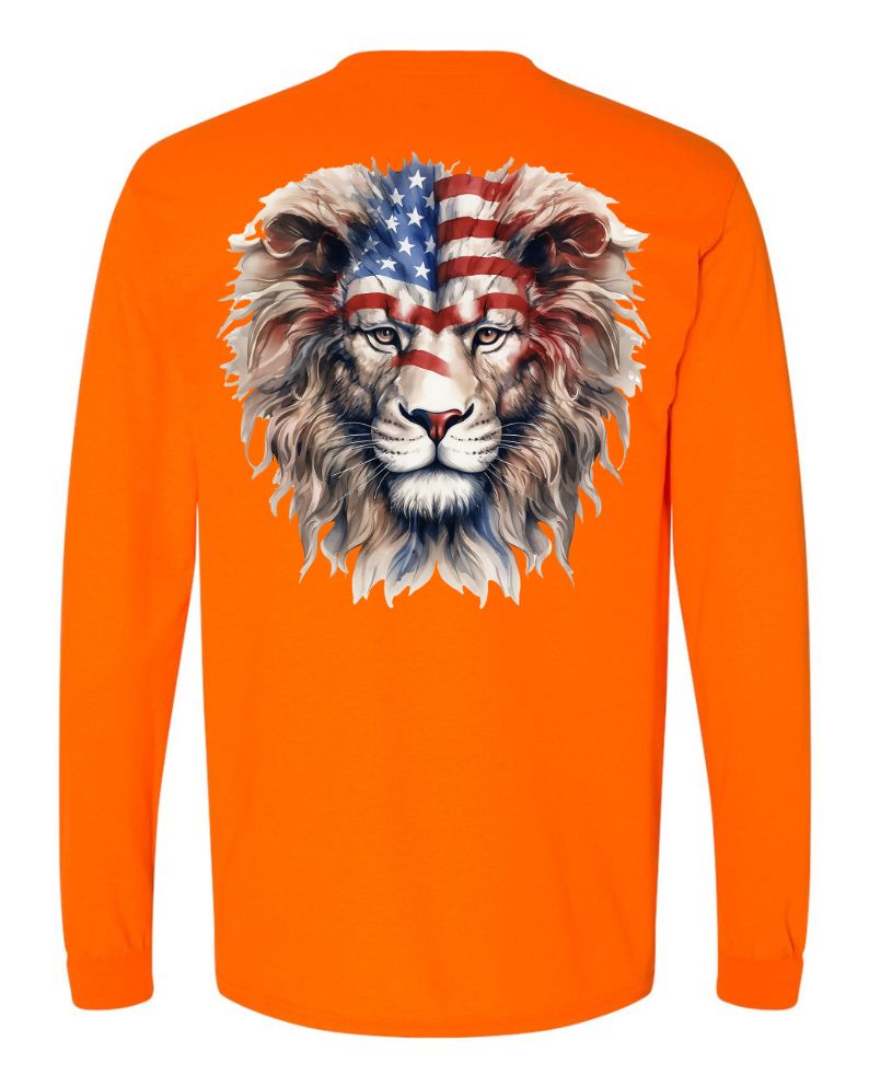 American Flag Lion Head - AllTrade Apparel