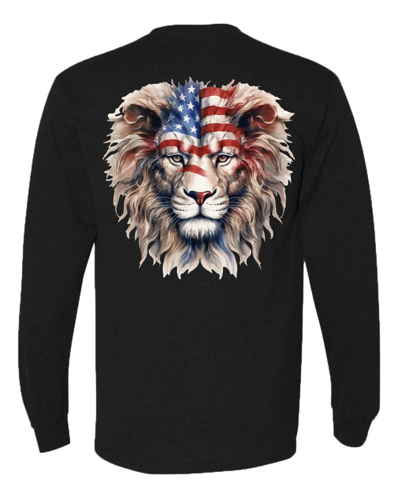 American Flag Lion Head - AllTrade Apparel