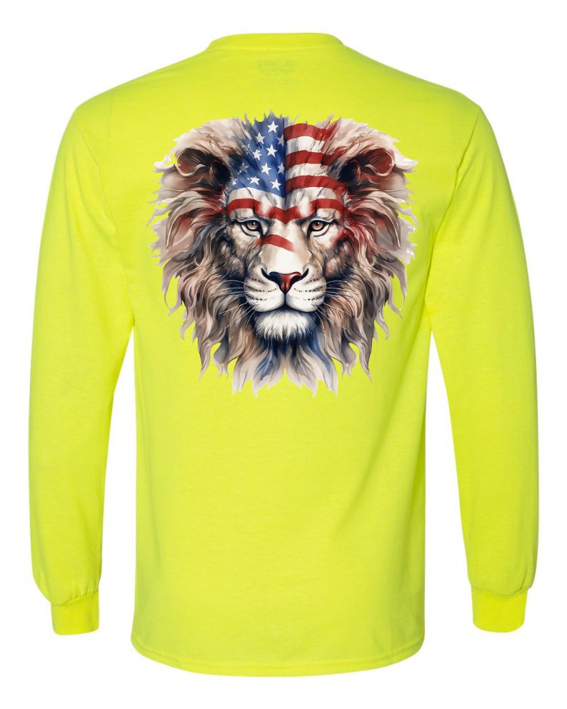 American Flag Lion Head - AllTrade Apparel