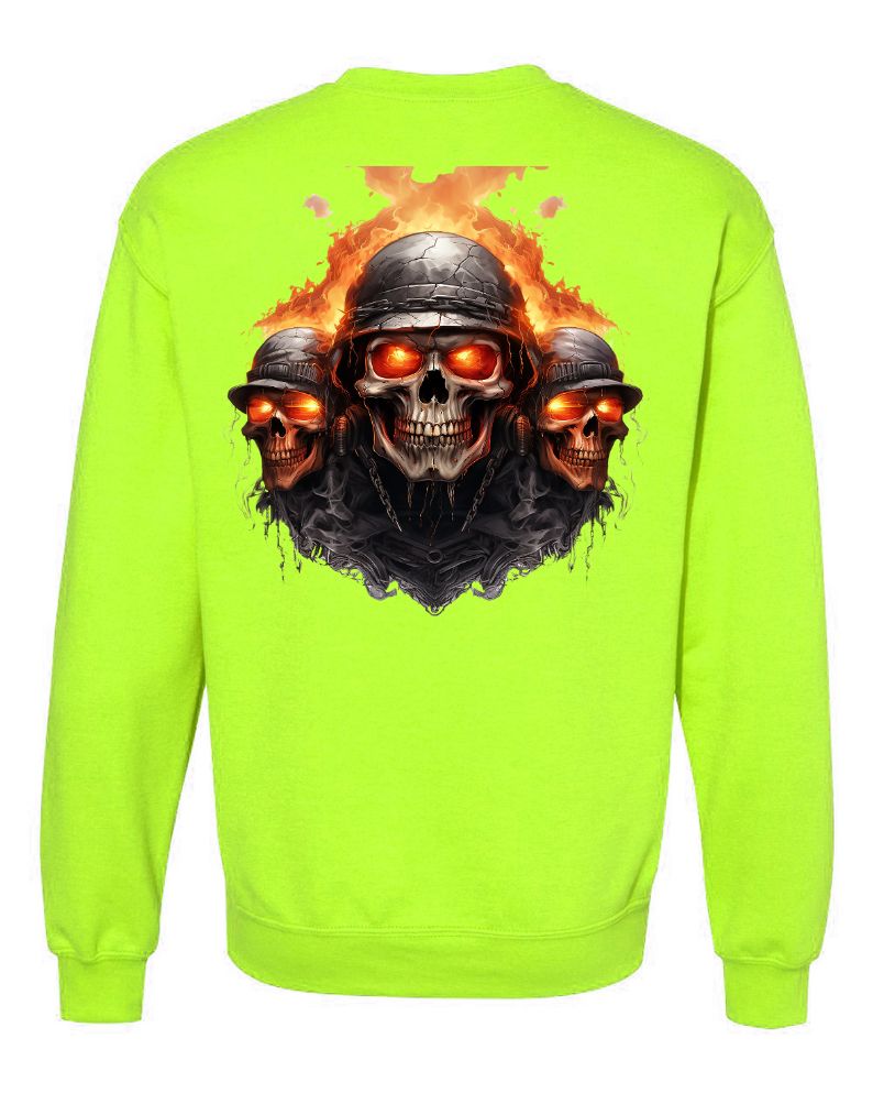 Three Burning Skull - AllTrade Apparel
