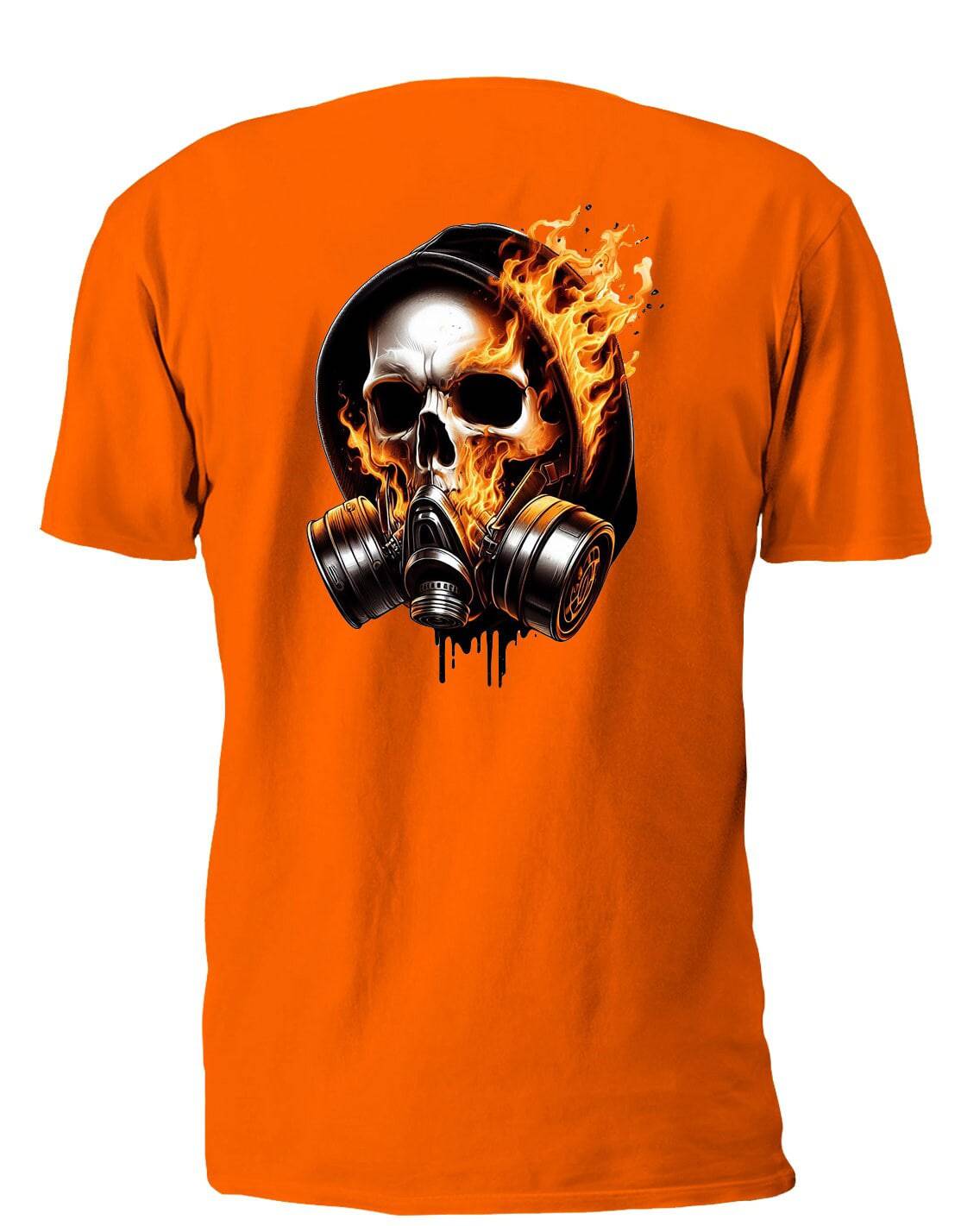 Burning Skull On Painter Mask - AllTrade Apparel