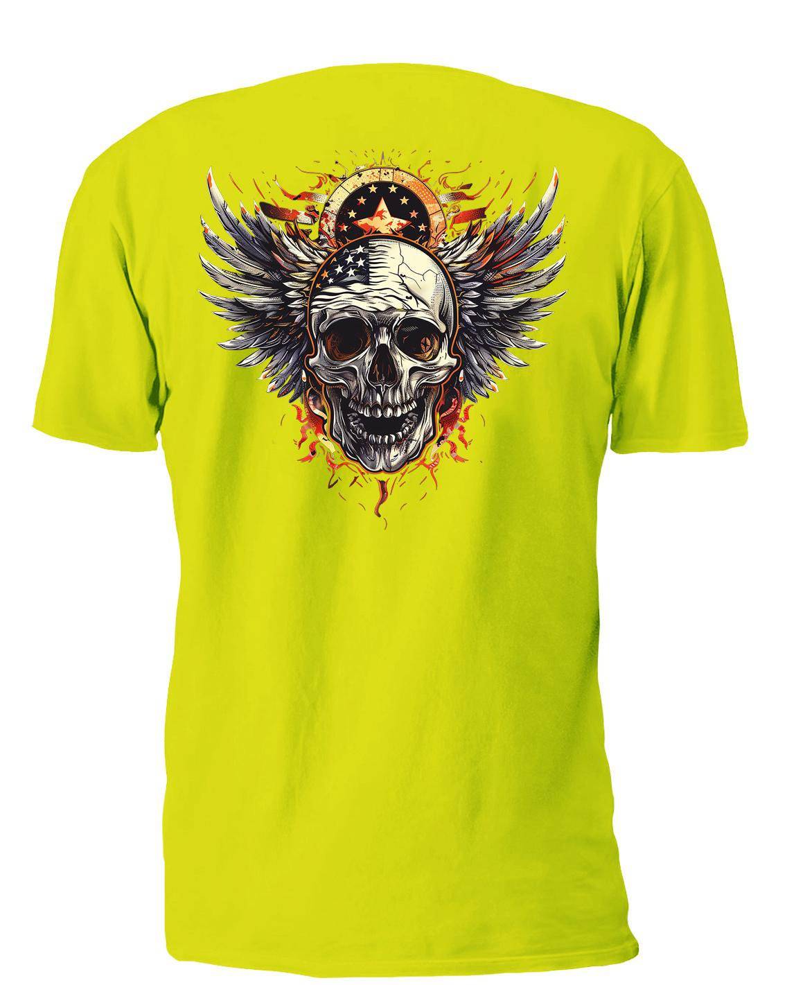 Winged Skull 12 T-Shirt, Longsleeve, Sweatshirt & Hoodie - AllTrade Apparel