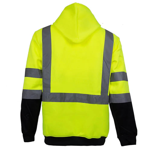 Class 3 Hi-Vis Full-Zip Hoodie - AllTrade Apparel