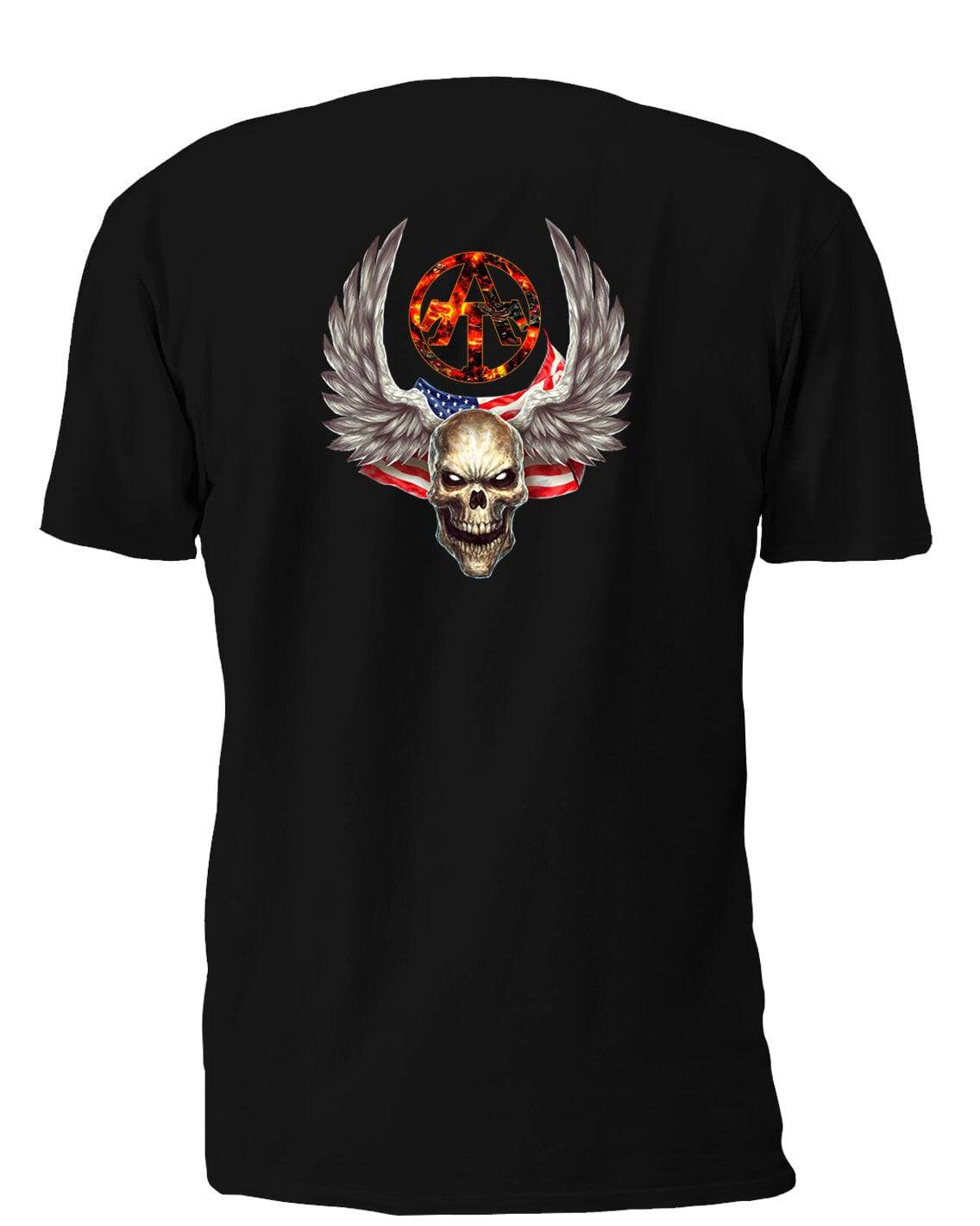 Winged Skull T-Shirt, Longsleeve, Sweatshirt & Hoodie - AllTrade Apparel