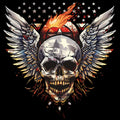 Winged Skull 13 T-Shirt, Longsleeve, Sweatshirt & Hoodie - AllTrade Apparel