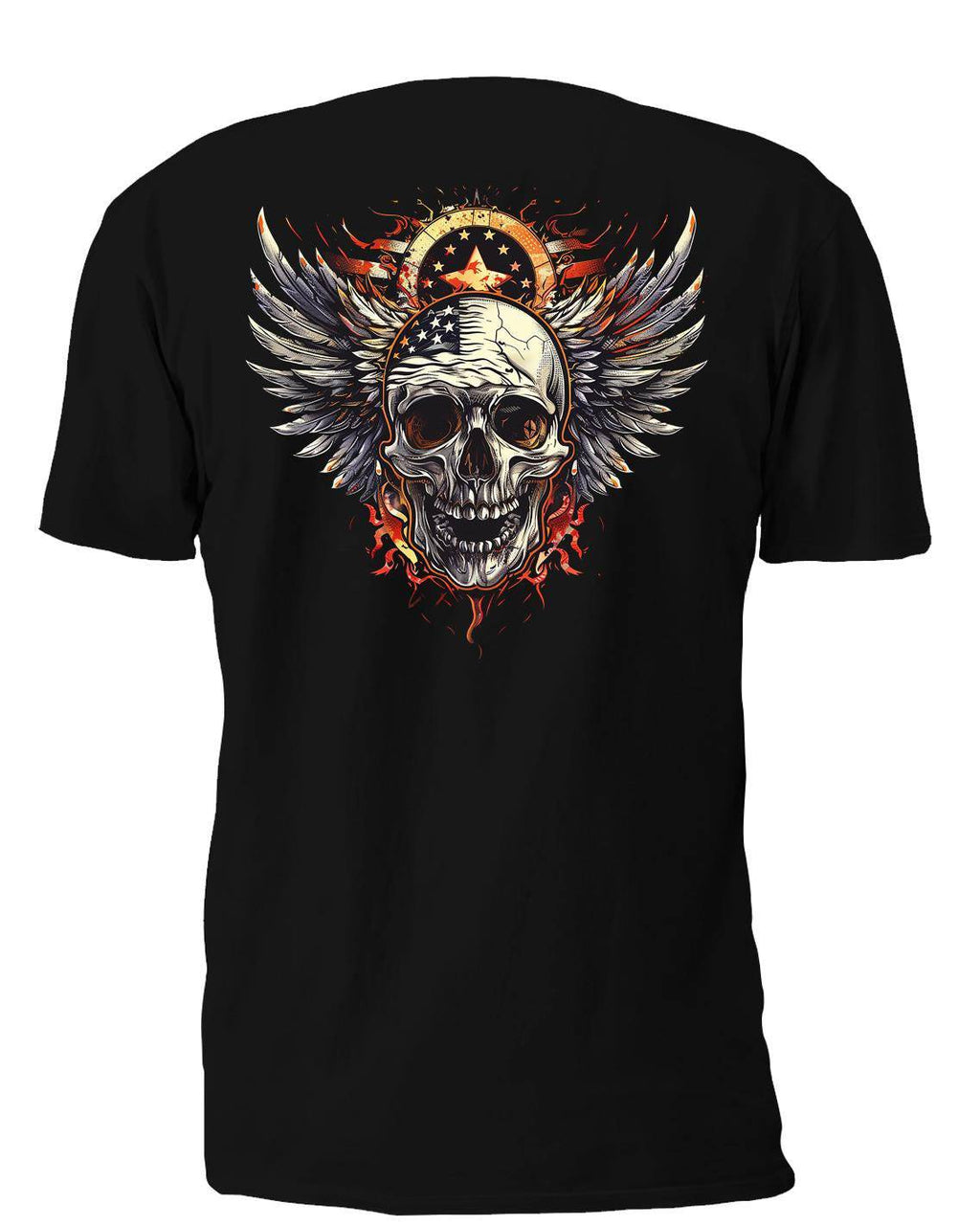 Winged Skull 12 T-Shirt, Longsleeve, Sweatshirt & Hoodie - AllTrade Apparel