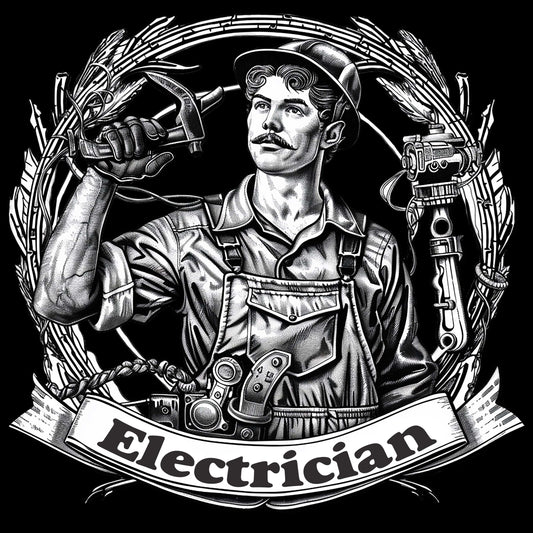 Electrician 19 T-Shirt, Longsleeve, Sweatshirt & Hoodie - AllTrade Apparel