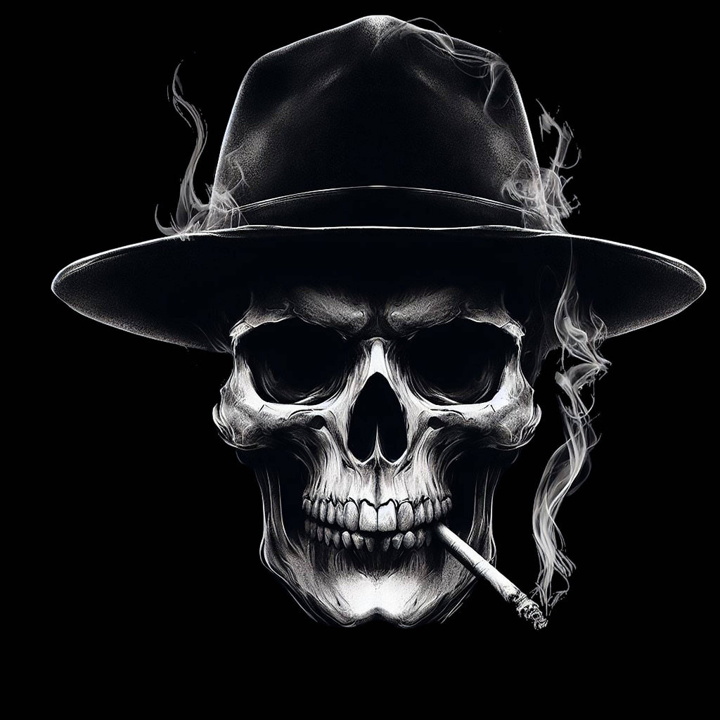 Smoking Skull - AllTrade Apparel