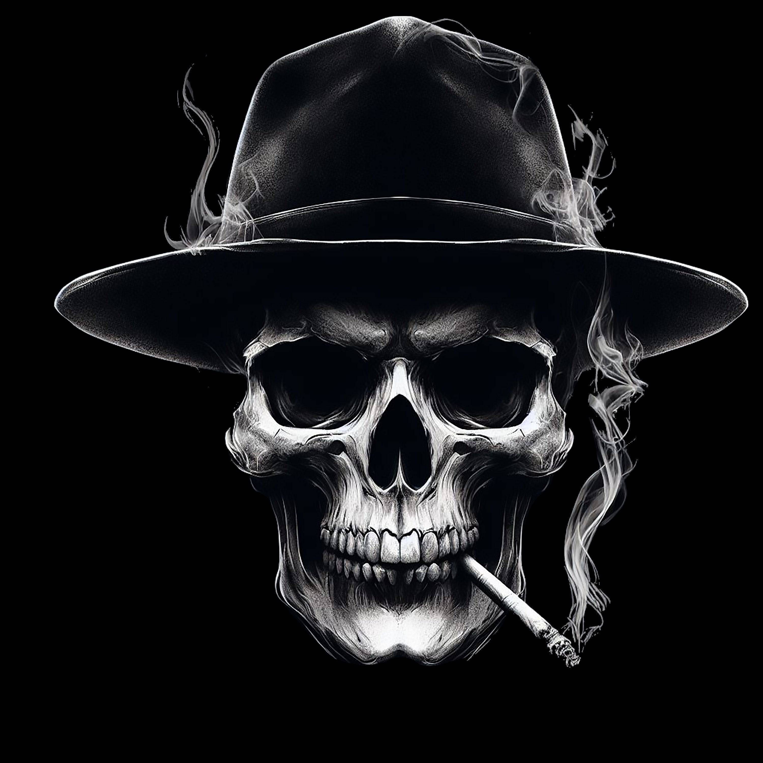 Smoking Skull - AllTrade Apparel