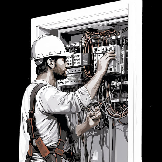 Electrician In Action - AllTrade Apparel