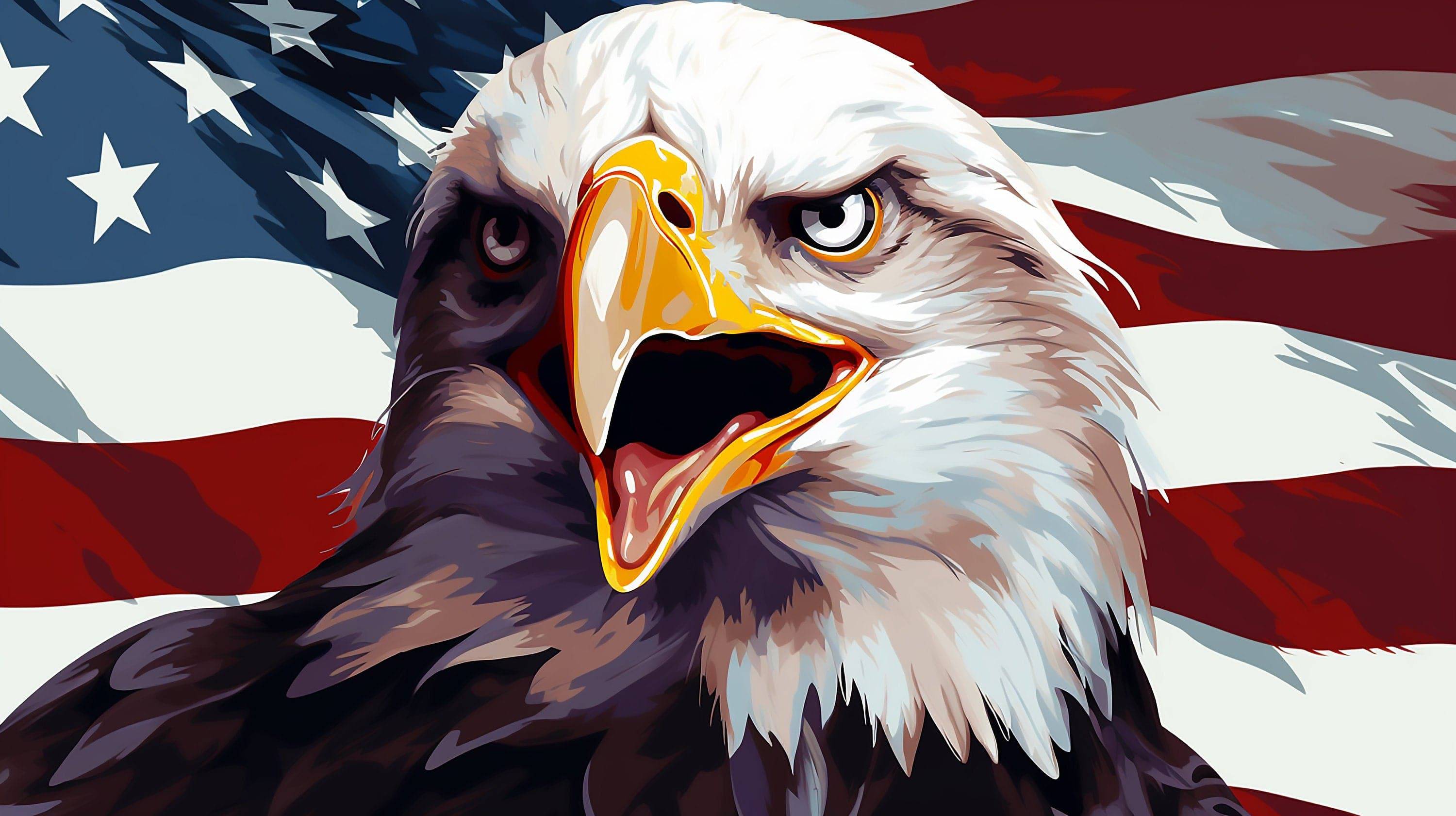 Eagle American Flag - AllTrade Apparel