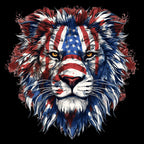 American Flag Lion Head 3 - AllTrade Apparel