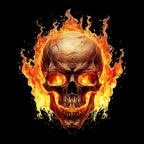 Flaming Skull 3 - AllTrade Apparel