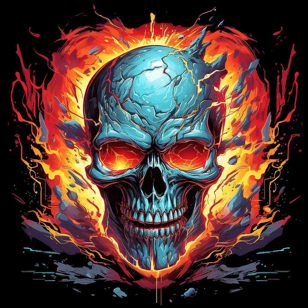 Burning Skull - AllTrade Apparel