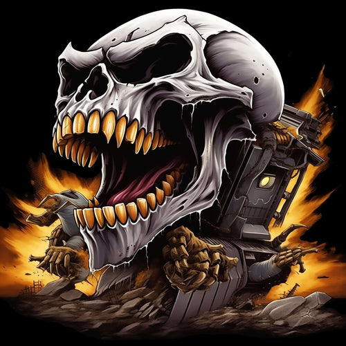 Bulldozer Skull - AllTrade Apparel