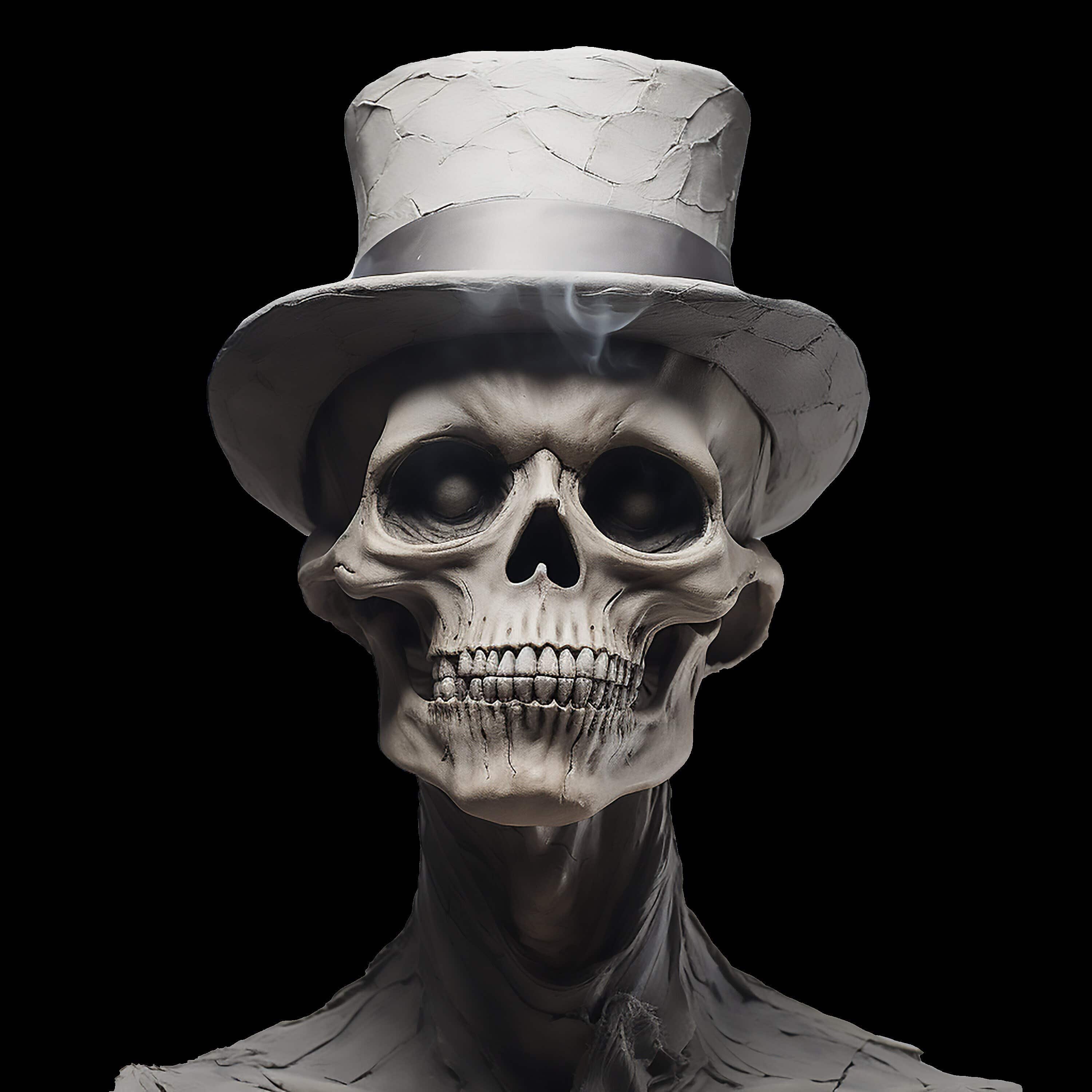Skull Weaing Tophat - AllTrade Apparel
