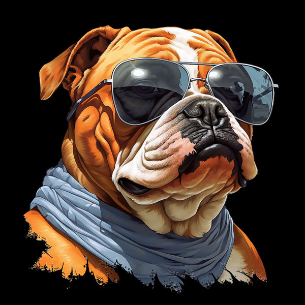 Bulldog With Sunglasses - AllTrade Apparel
