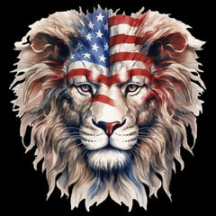 American Flag Lion Head