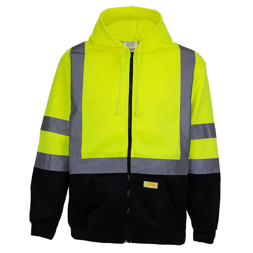 Class 3 Hi-Vis Full-Zip Hoodie - AllTrade Apparel