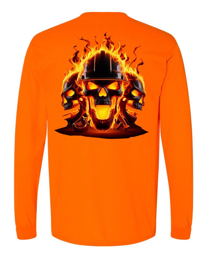 Three Flaming Metal Worker - AllTrade Apparel