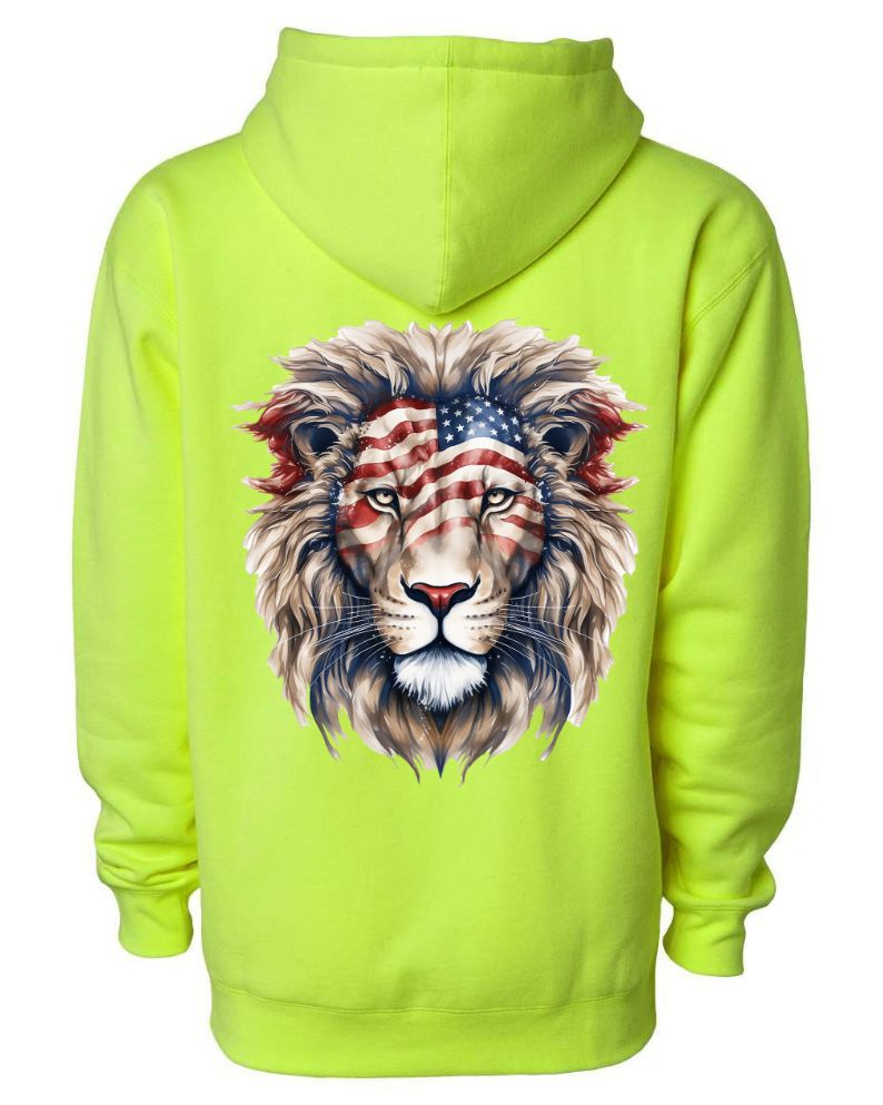 American Flag Lion Head 2 - AllTrade Apparel