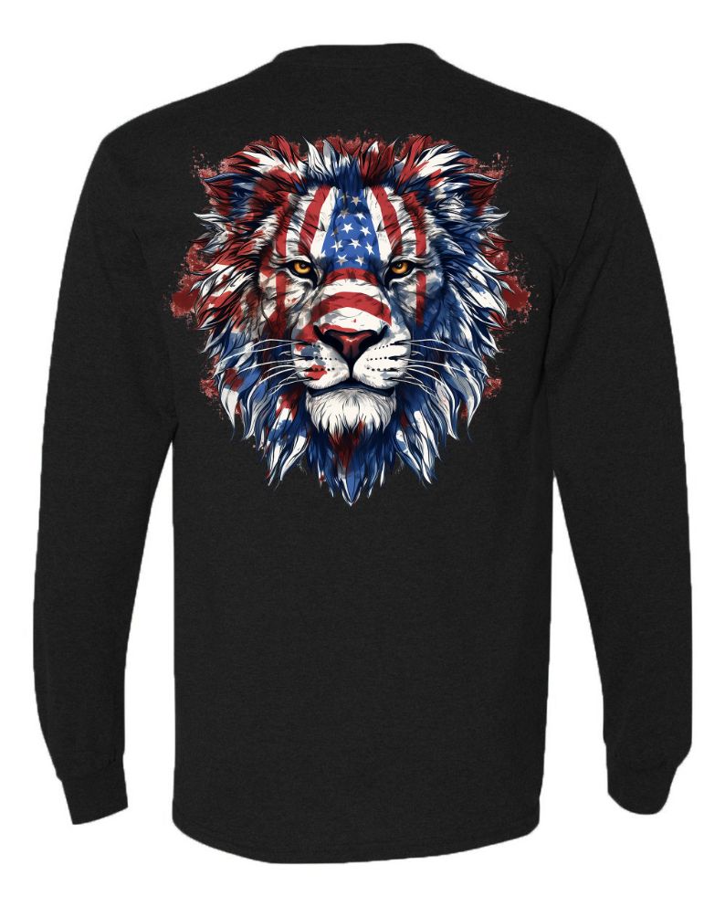 American Flag Lion Head 3 - AllTrade Apparel