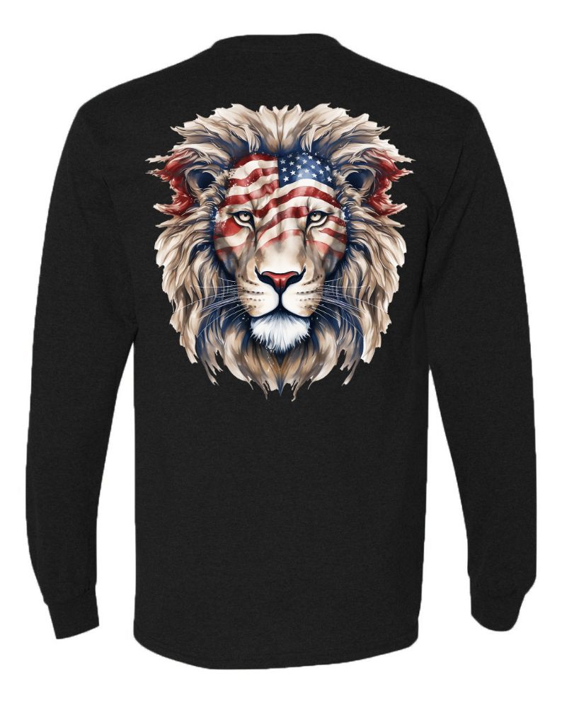 American Flag Lion Head 2 - AllTrade Apparel