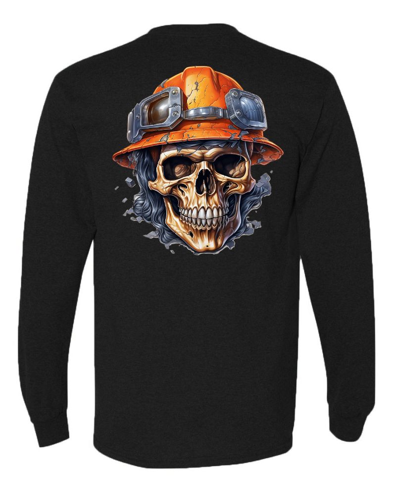 Skull Wearing Hardhat - AllTrade Apparel