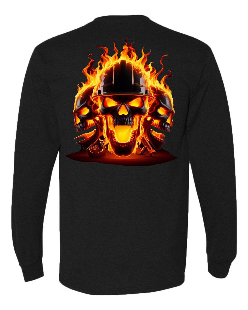Three Flaming Metal Worker - AllTrade Apparel