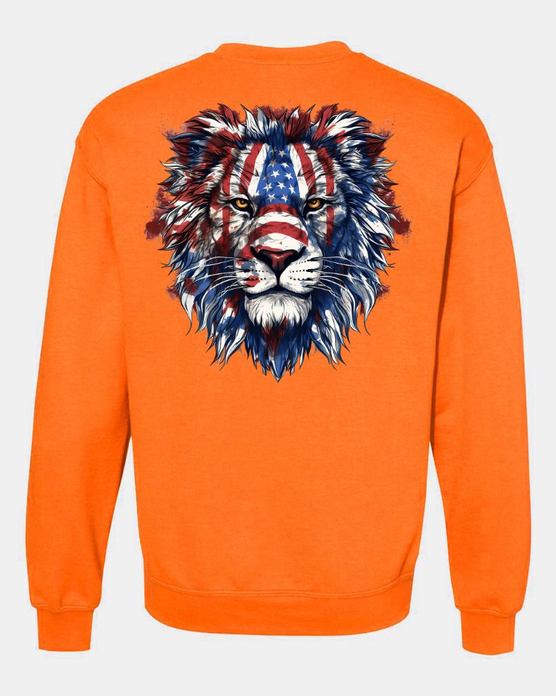 American Flag Lion Head 3 - AllTrade Apparel