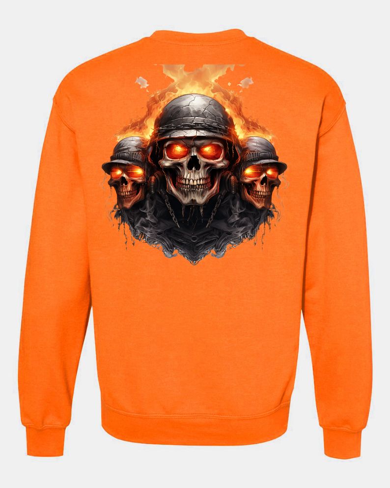 Three Burning Skull - AllTrade Apparel
