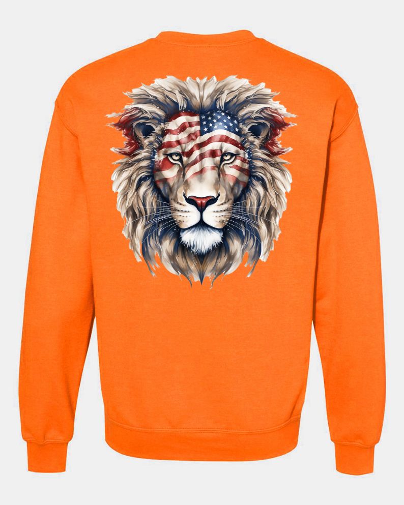 American Flag Lion Head 2 - AllTrade Apparel