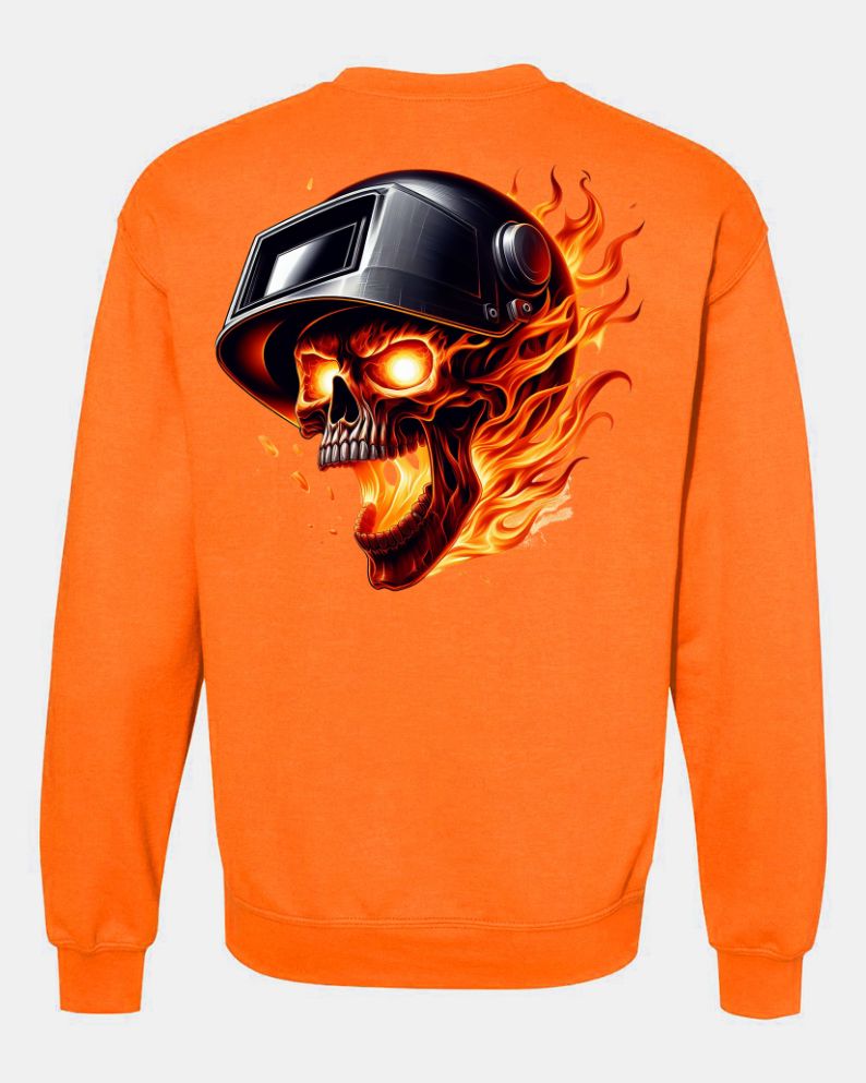 Welder Burning Skull - AllTrade Apparel