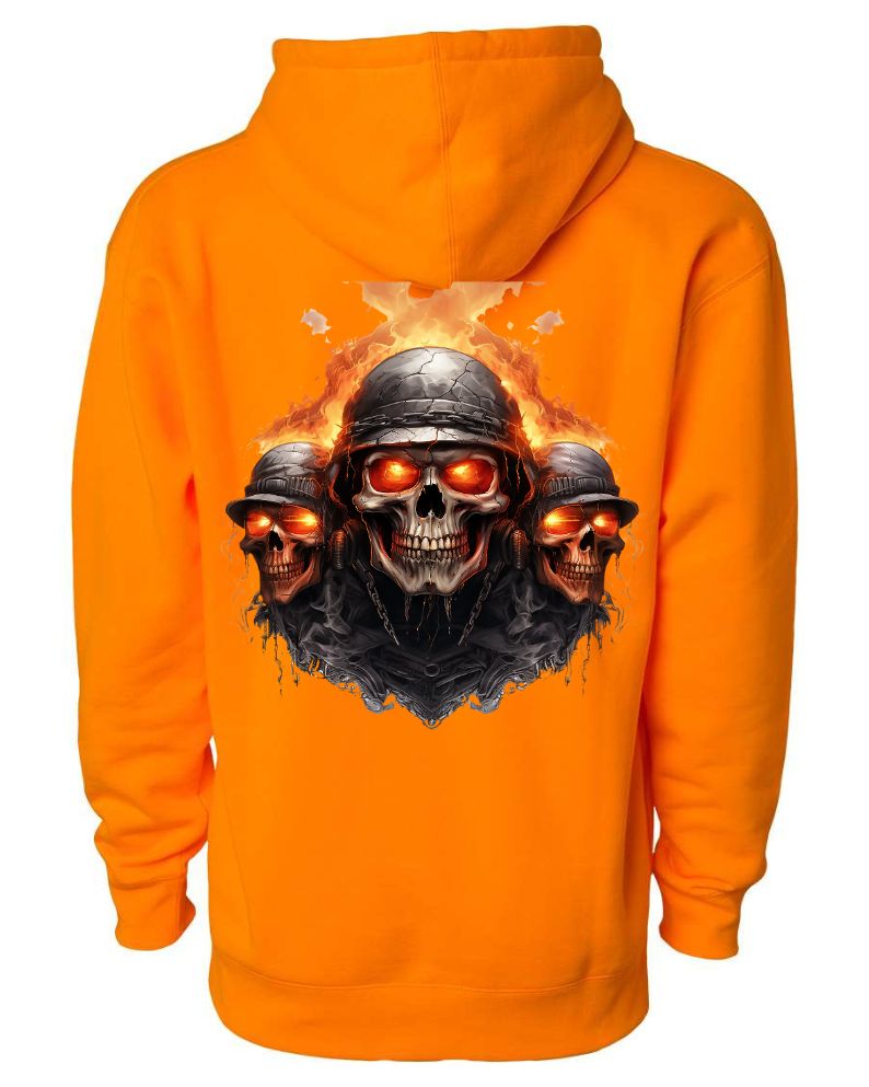 Three Burning Skull - AllTrade Apparel