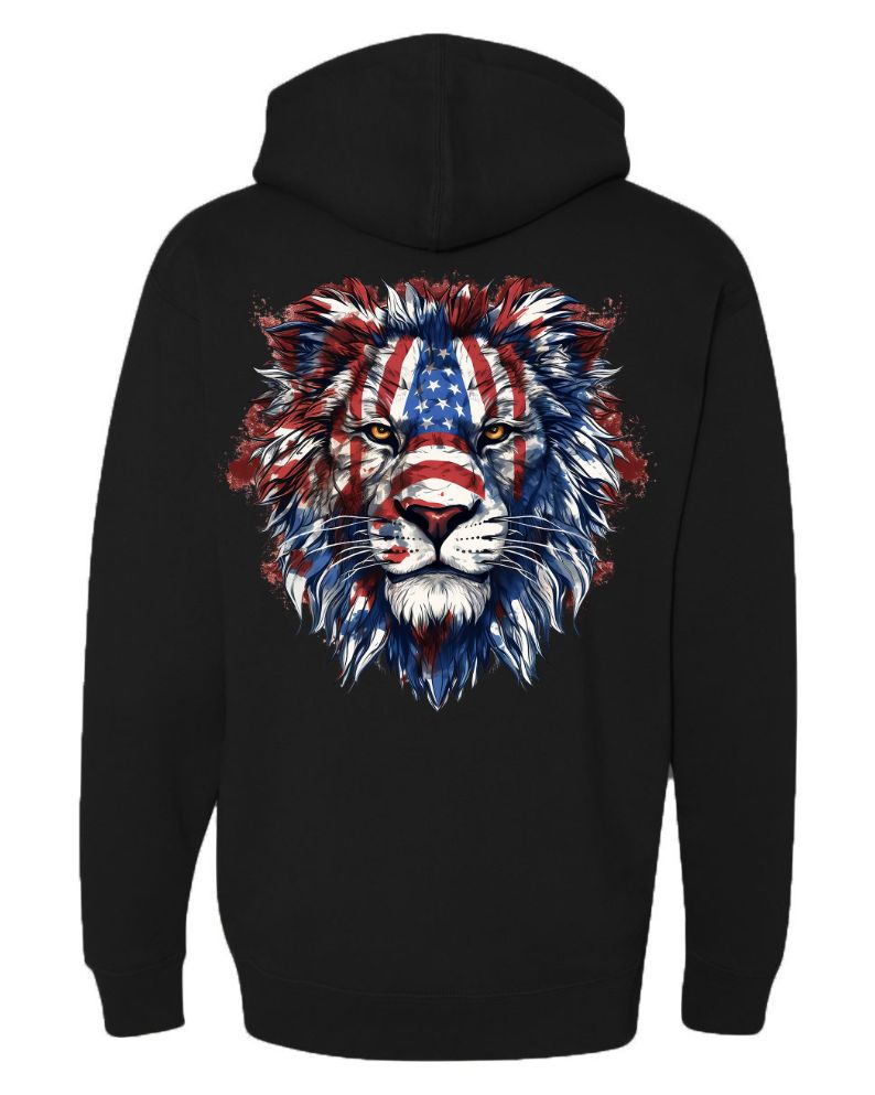 American Flag Lion Head 3 - AllTrade Apparel