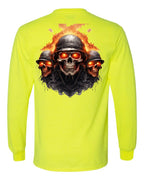 Three Burning Skull - AllTrade Apparel