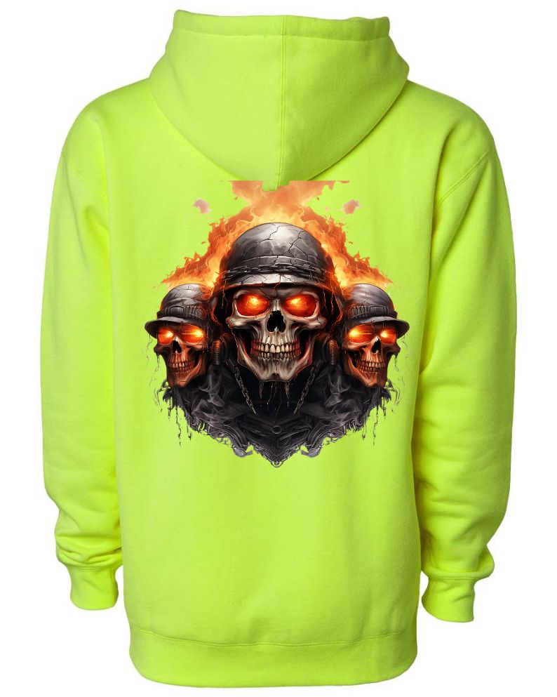 Three Burning Skull - AllTrade Apparel