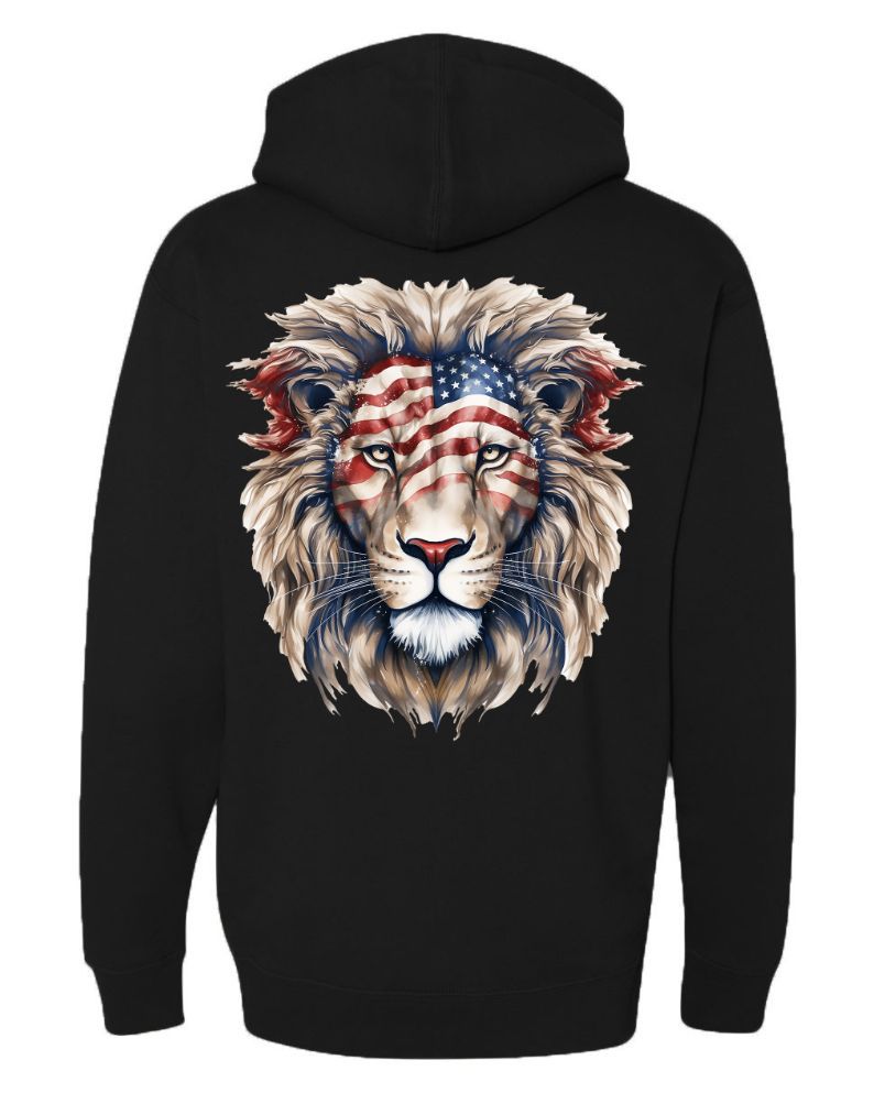 American Flag Lion Head 2 - AllTrade Apparel