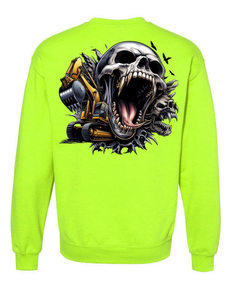 Angry Skull & Bulldozer - AllTrade Apparel