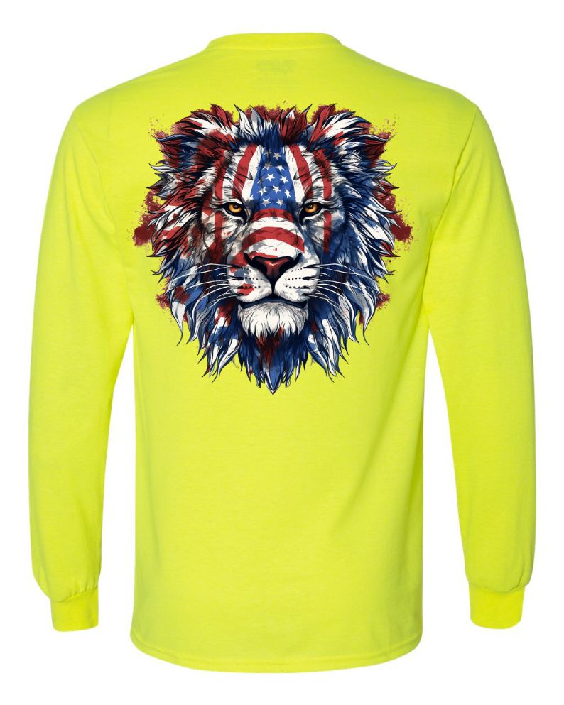American Flag Lion Head 3 - AllTrade Apparel
