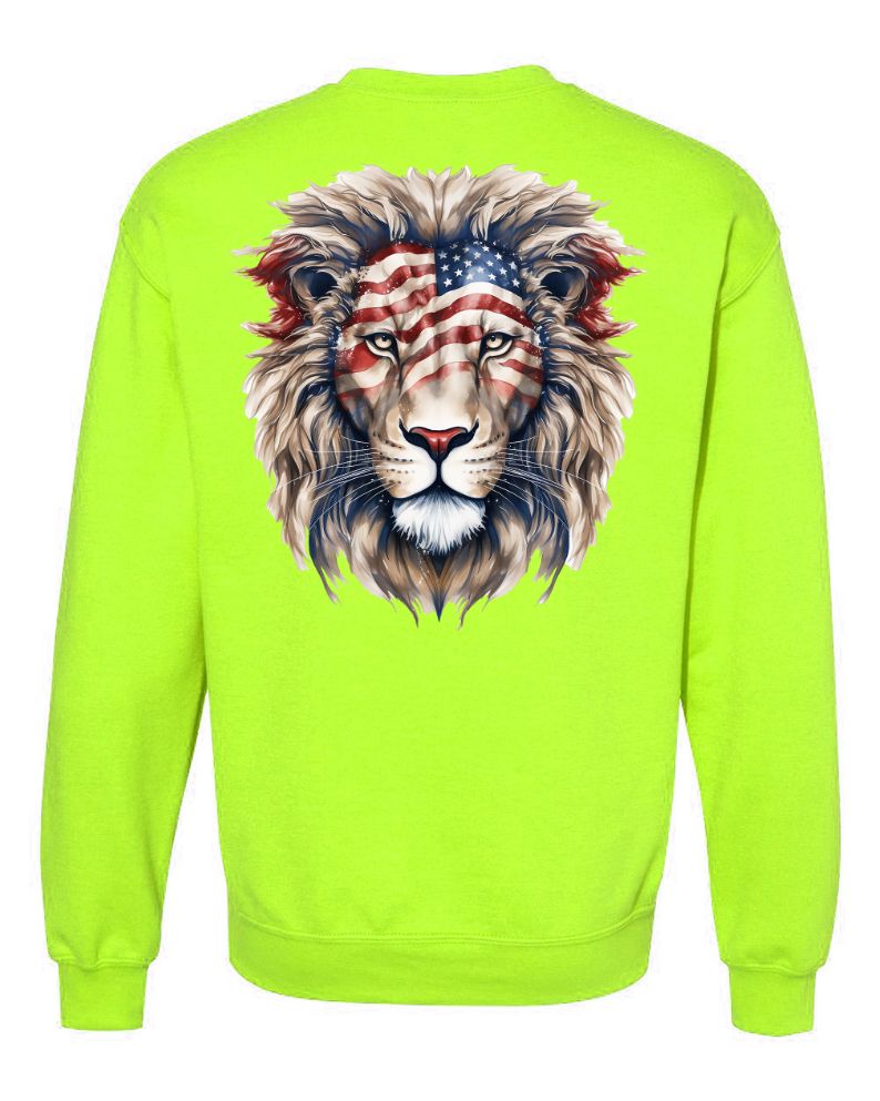 American Flag Lion Head 2 - AllTrade Apparel