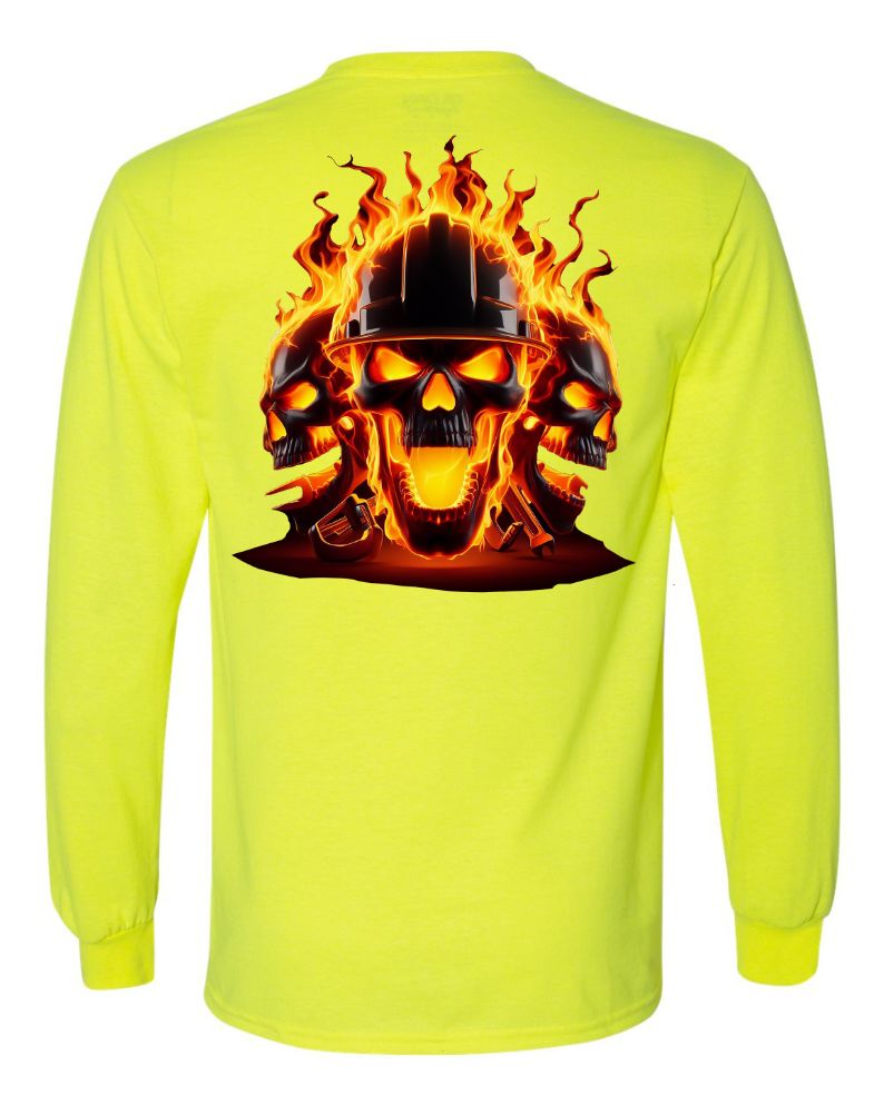 Three Flaming Metal Worker - AllTrade Apparel
