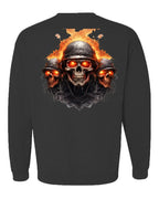 Three Burning Skull - AllTrade Apparel