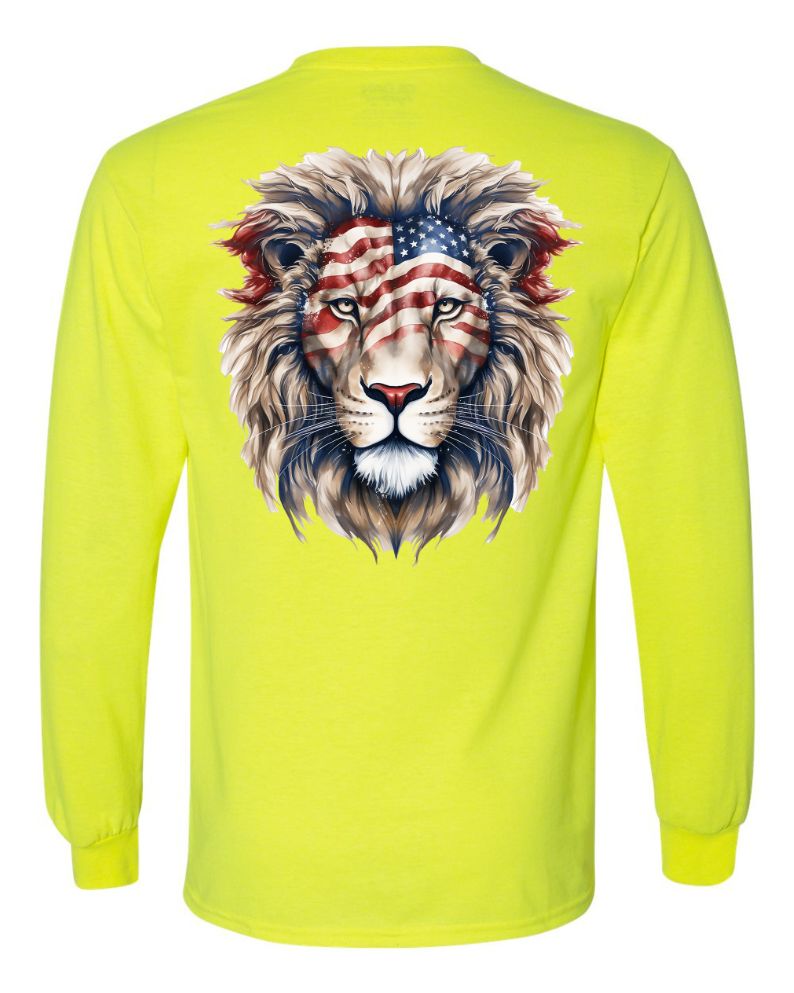American Flag Lion Head 2 - AllTrade Apparel