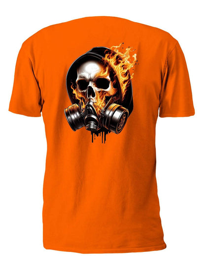 Burning Skull On Painter Mask - AllTrade Apparel