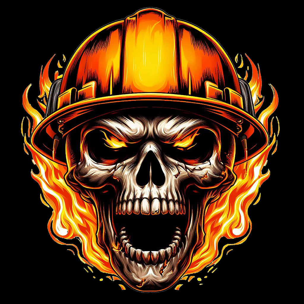 Flaming Skull - AllTrade Apparel