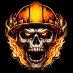 Flaming Skull - AllTrade Apparel