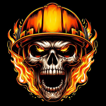 Flaming Skull - AllTrade Apparel